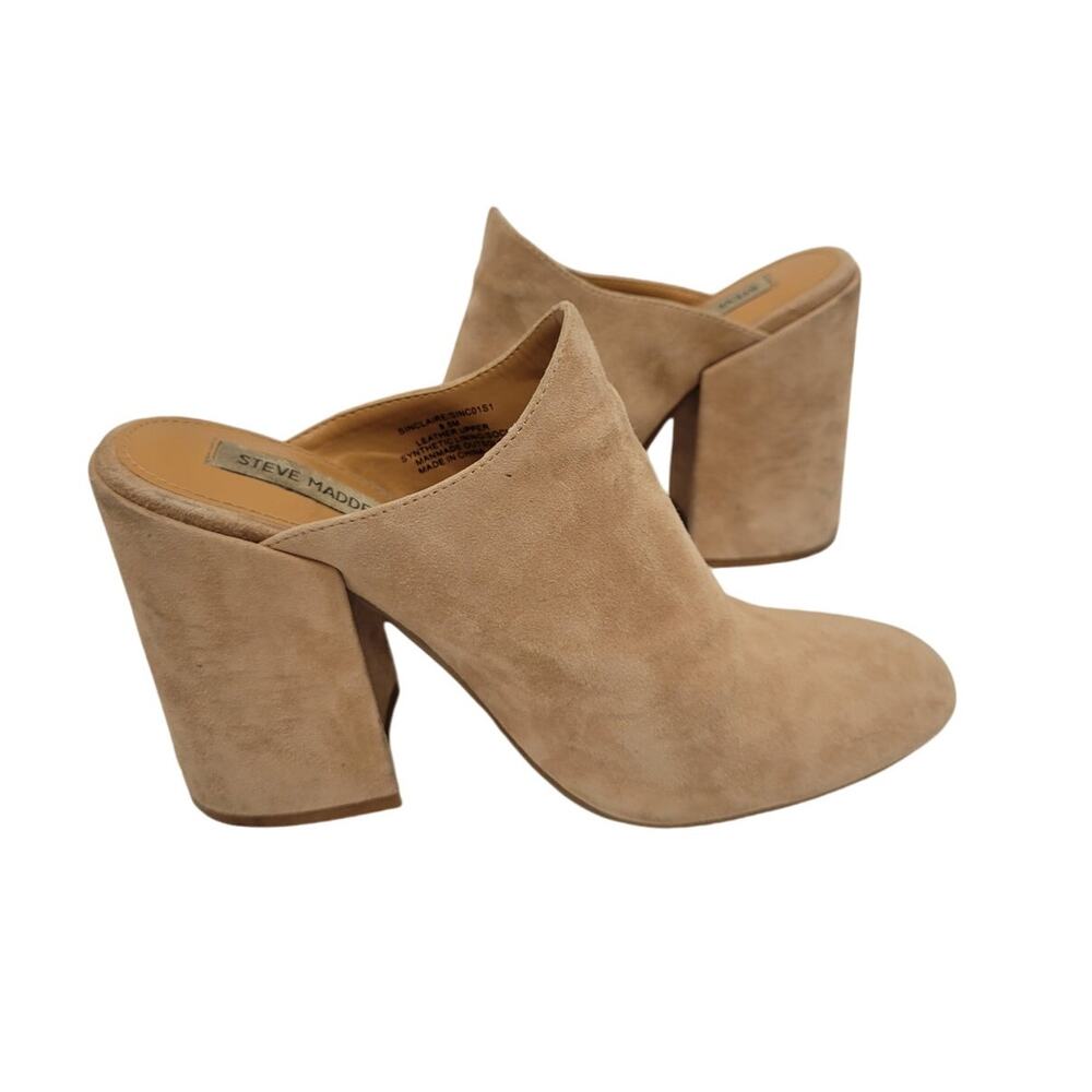 Steve Madden Stella Leather High Heel Mule Sz 8.5